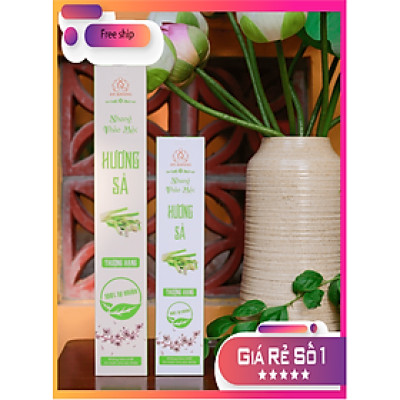 Hộp 100 nén hương Sả dài 38cm -Không sử dụng hóa chất, ít khói, mùi hương dịu nhẹ