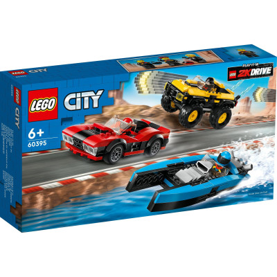 LEGO City 60395 Bộ sưu tập 3 xe đua kết hợp (362 chi tiết)
