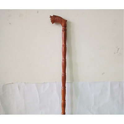 Gậy batoong gỗ hương chống trượt cho người già