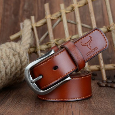 Thắt Lưng Da Bò Chính hãng COWATHER XF011 Nâu Vàng