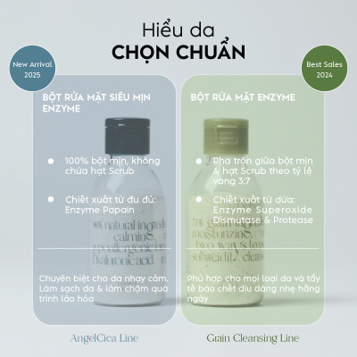 Bột rửa mặt chống lão hóa enzyme Lassie