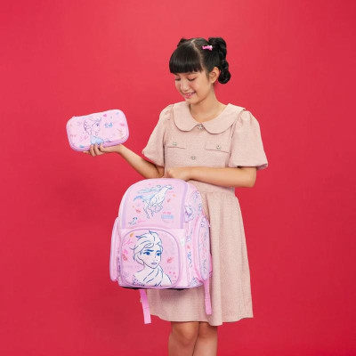 Ba Lô Chống Gù Fancy Nữ Hoàng Elsa - Cleverhippo BLF1225/PINK - Màu Hồng