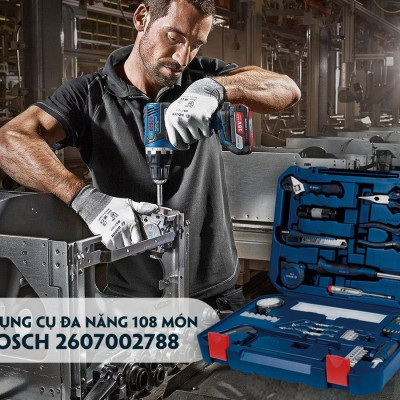 BỘ PHỤ KIỆN 108 MÓN BOSCH 2607002788 - HÀNG CHÍNH HÃNG