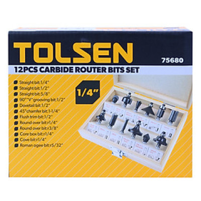 Bộ Mũi Đánh Phay Router Tolsen 75680