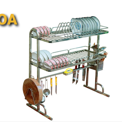 Kệ để bát đĩa đa năng thông minh . Giá để đồ chén đĩa trên bồn rửa bát ( inox 304 không rỉ)