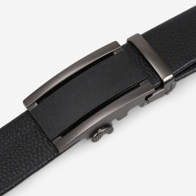 Thắt Lưng Nam Da Thật IDIGO MD1-4016 Màu Đen