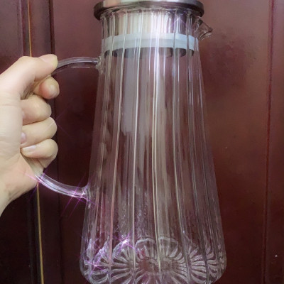 BÌNH ĐỰNG NƯƠC THỦY TINH CAO CẤP CHỊU NHIỆT LÊN TỚI 400 ĐỘ  ĐÁY BẰNG 1,6L - ANTH287