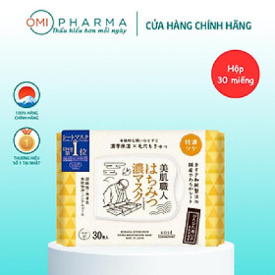 Mặt Nạ Siêu Dưỡng Ẩm Da Nhiều Tinh Chất Bihada-Syokunin Kose Nhật Bản Clear Turn 30 Miếng