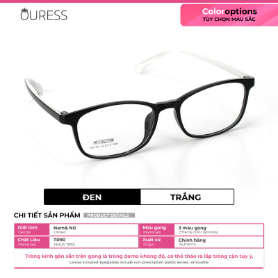 Gọng kính nhựa 68106 thời trang nam nữ siêu nhẹ siêu bền OURESS