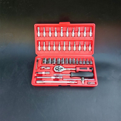 Bộ Dụng Cụ 46 Chi Tiết, Bộ Dụng Cụ Mở Bu Lông Ốc Vít Sửa Chữa Xe Máy Ô Tô Đa Năng Chất Liệu Thép Không Gỉ Cao Cấp