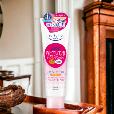 Sữa Rửa Mặt Tẩy Trang Dưỡng Ẩm Ngăn Ngừa Lão Hóa Da Kosé Softymo Cleansing Foam (190 G)