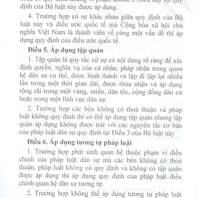 Bộ Luật Dân Sự Nước Cộng Hòa Xã Hội Chủ Nghĩa Việt Nam (Có Hiệu Lực Thi Hành Từ Ngày 01/01/2017)