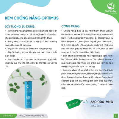 Combo kem chống nắng Thanh Mộc Hương chống trôi dưỡng trắng da nâng tone SPF 50+ PA++++ 50ml