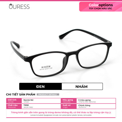 Gọng kính nhựa 68106 thời trang nam nữ siêu nhẹ siêu bền OURESS