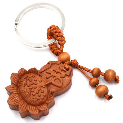 Combo 3 móc chìa khóa hoa sen khắc chữ Phật