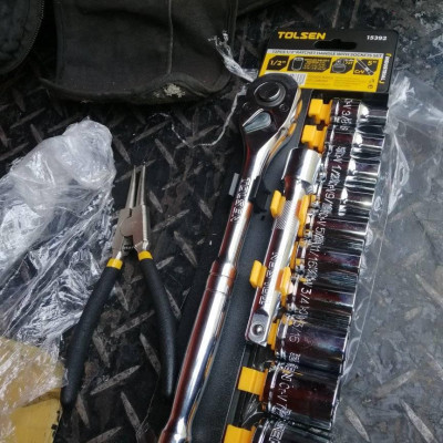 BỘ TUÝP 12 MÓN 1/2 HỆ INCH (CÔNG NGHIỆP ) TOLSEN 15392 - HÀNG CHÍNH HÃNG