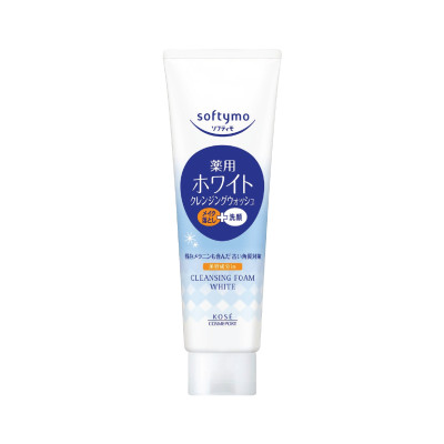 Sữa Rửa Mặt Tẩy Trang Dưỡng Trắng Da Kosé Softymo Cleansing Foam White (Tuýp 190 G)