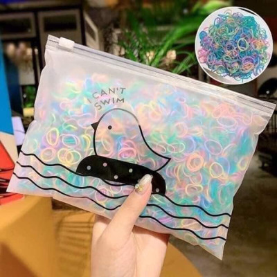 Túi chun buộc tóc trẻ em loại đẹp - sợi siêu nhỏ, túi zip