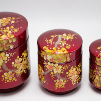 Hủ trà sơn mài nhiều size thích hợp đựng trà, trang trí, làm quà tặng,...