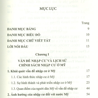 Vấn Đề Nhập Cư Ở Mỹ Hiện Nay - Thực Trạng Và Tác Động (Sách chuyên khảo)