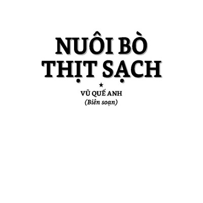 Nông Nghiệp Xanh Và Sạch - Nuôi Bò Thịt Sạch