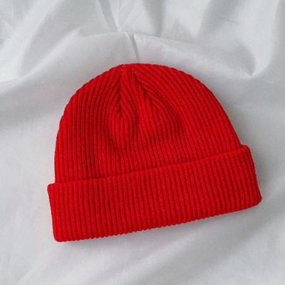 Mũ len trùm đầu phong cách Hip Hop NL17, Nón len trơn phong cách Hàn Quốc dành cho cả nam và nữ - Màu đỏ