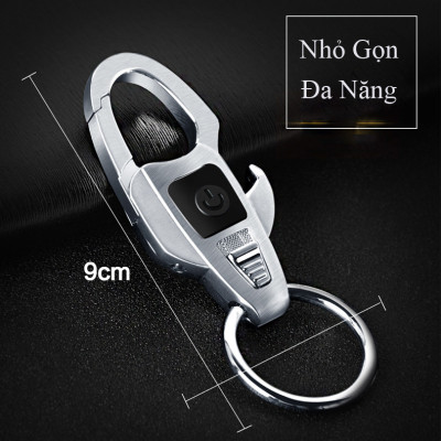 Móc Treo Chìa Khóa Oto Xe Máy  ZB-6607 Đa Năng Có Đèn Led Kiêm Khui Bia Tiện Lợi ( giao màu ngẫu nhiên )