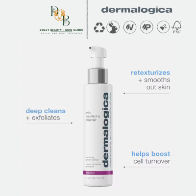 Sữa rửa mặt kết hợp tẩy da chết SKIN RESURFACING CLEANSER của Dermalogica - Dolly Beauty