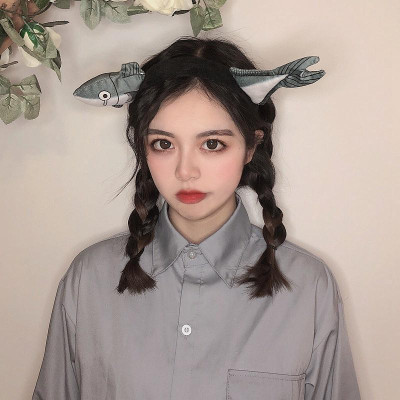 Cài tóc con cá, cà rốt 3D ngộ nghĩnh , Băng đô rửa mặt dễ thương