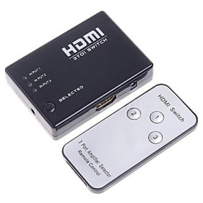 SOAIY Bộ gộp HDMI 3 vào 1 ra - Gộp HDMI 3 ra 1 - Hàng Nhập Khẩu