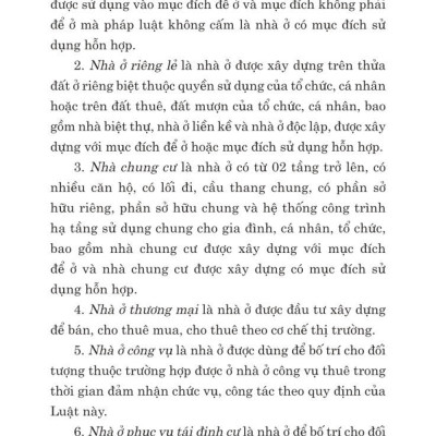 Luật nhà ở 2023 (sửa đổi, bổ sung năm 2024)