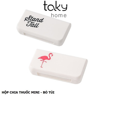 Hộp Đựng Thuốc Mini, Dùng Hàng Ngày, Tiện Dụng, An Toàn, Nhỏ Gọn Mang Theo Túi Quần Và Túi Xách, Tiện Ích Trong Gia Đình. TakyHome 7122