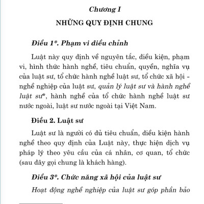 Luật Luật Sư (hiện hành) (sửa đổi, bổ sung năm 2012, 2015)