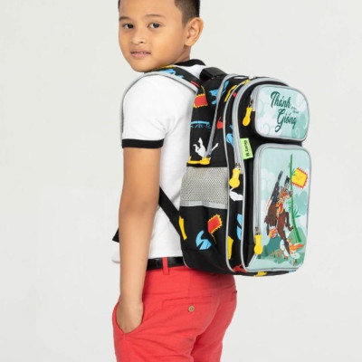 Ba Lô C1 Fairy Tale - Thánh Gióng B-12-094 - Màu Đen