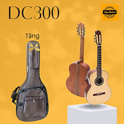 Đàn guitar classic DC300 ghitar chơi nhạc cổ điển đệm hát full solid gỗ hồng đào bắc phi âm thanh tốt sử dụng lâu dài - Duy Guitar