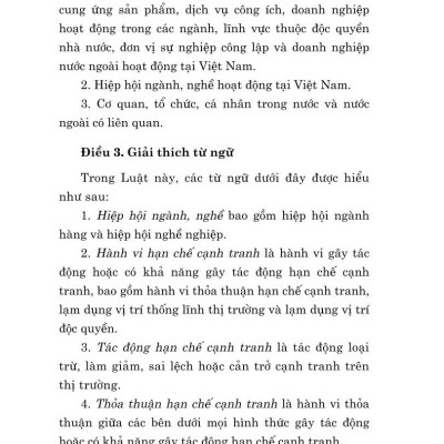 Luật cạnh tranh (hiện hành) bản in 2024
