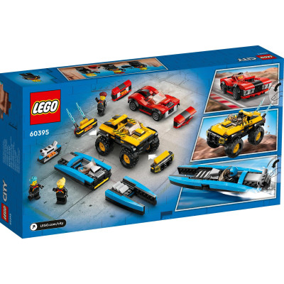 LEGO City 60395 Bộ sưu tập 3 xe đua kết hợp (362 chi tiết)