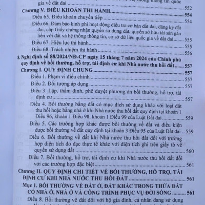 Luật Đất Đai hệ thống các văn bản quy định chi tiết thi hành
