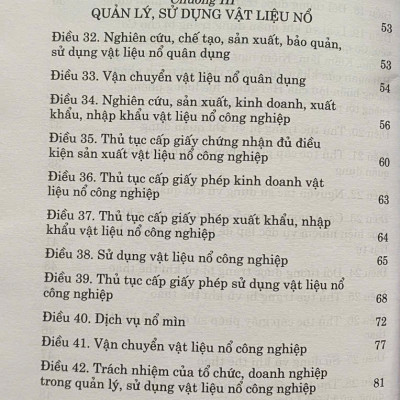 Luật Quản Lý, Sử Dụng V. ũ Khí, Vật Liệu Nổ Và Công Cụ Hỗ Trợ  Năm 2024