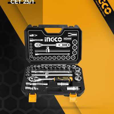 BỘ 25 ĐẦU TUÝP (1/2INCH) INGCO HKTS12251 - HÀNG CHÍNH HÃNG