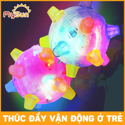 Bóng gai nảy phát sáng cao su đồ chơi có đèn cho bé MySun 