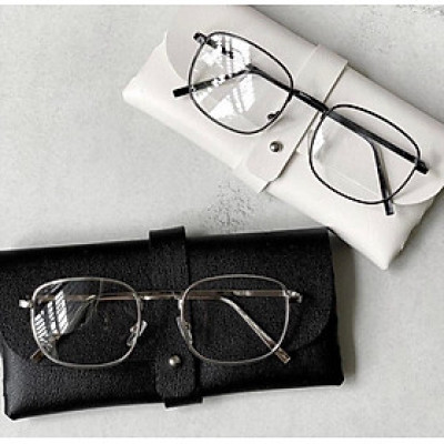 Kính Gọng Mắt Vuông Kim Loại Bản Dày Cao Cấp
