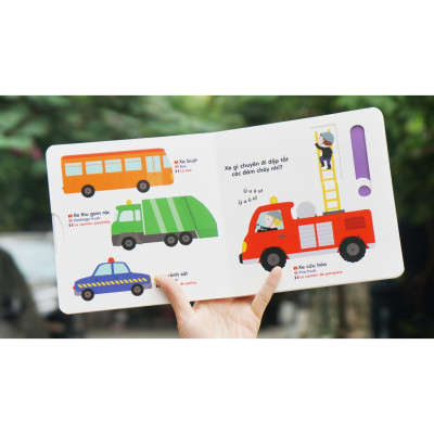 Sách Chuyển Động Thông Minh Đa Ngữ Việt - Anh - Pháp Các Loại Hoa Quả