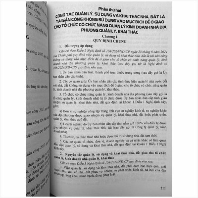 Sách Chỉ Dẫn Áp Dụng Luật Quản Lý, Sử Dụng Tài Sản Công theo Nghị định số 114/2024/NĐ-CP (V2471T)