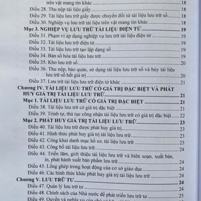 Luật Lưu Trữ - Công Tác Văn Thư, Lưu Trữ; Thời Hạn  Bảo Quản Hồ Sơ, Tài Liệu Trong Hoạt Động Của Cơ Quan, Tổ Chức, Đơn Vị