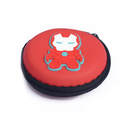 Hộp Đựng Tai Nghe Họa Tiết Ironman (Đỏ) - Hàng Chính Hãng