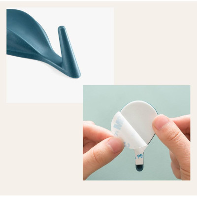 Móc Treo Hình Khinh Khí Cầu Nhiều Màu, Móc Dán Tường Đa Năng, Móc Nhựa, Kiểu Dáng Dễ Thương