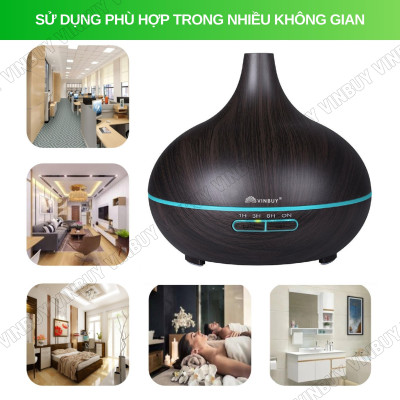 Máy phun sương tạo độ ẩm không khí dung tích lớn 550ml - cấp ẩm cho da, phòng điều hòa, khuếch tán tinh dầu - Chĩnh Hãng - VinBuy