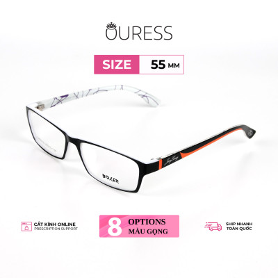 Gọng kính nhựa cận viễn loạn thời trang nam nữ Ouress 86010