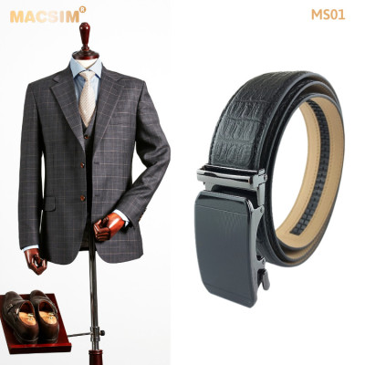 Thắt lưng nam da thật cao cấp nhãn hiệu Macsim MS24